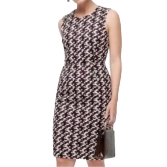 EUC J. Crew Portfolio Dress Geometric Print Women’s Size 0 - Picture 3 of 11